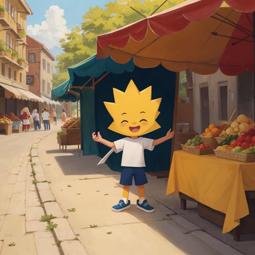 Adventure in an open air market