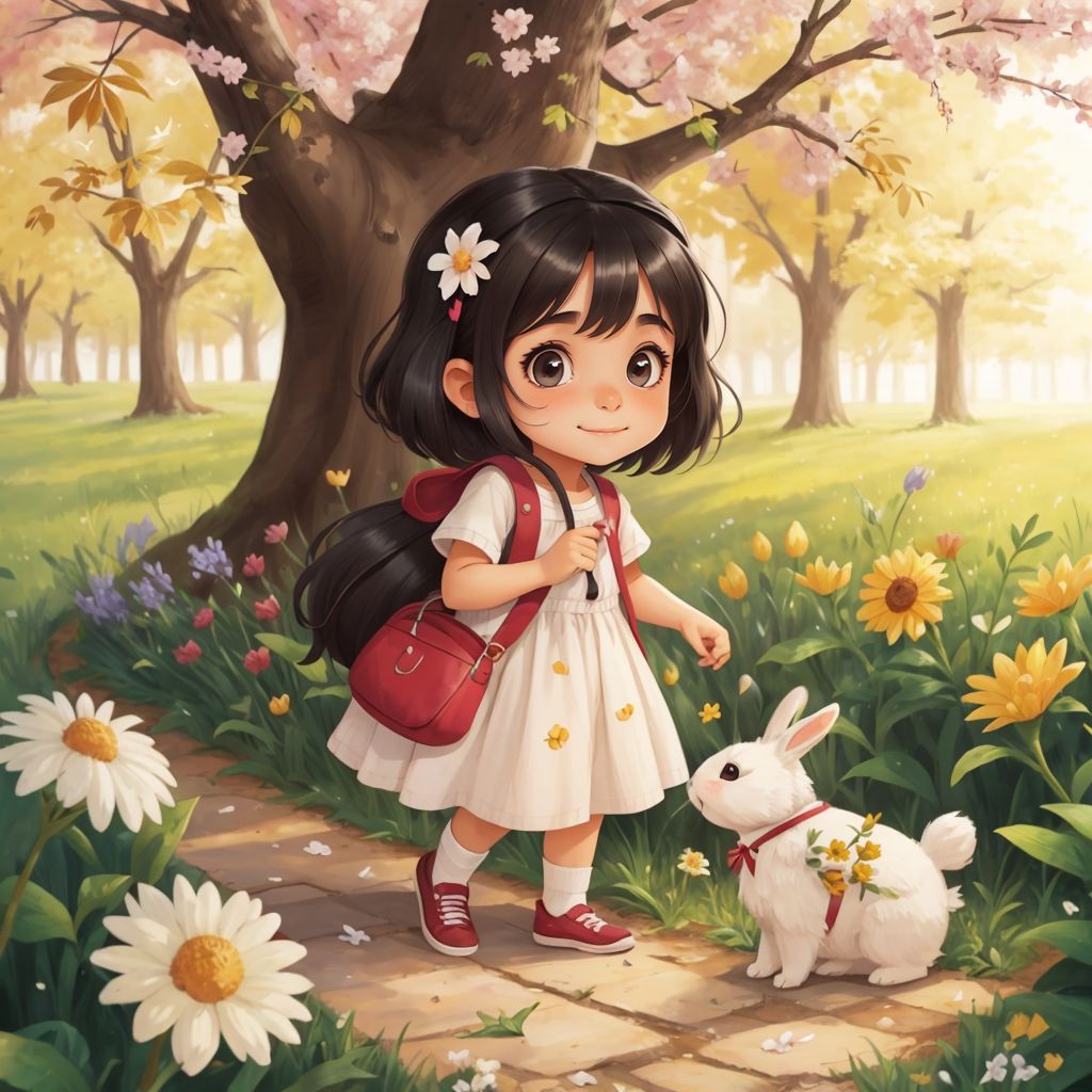 How a little girl befriended a unicorn.