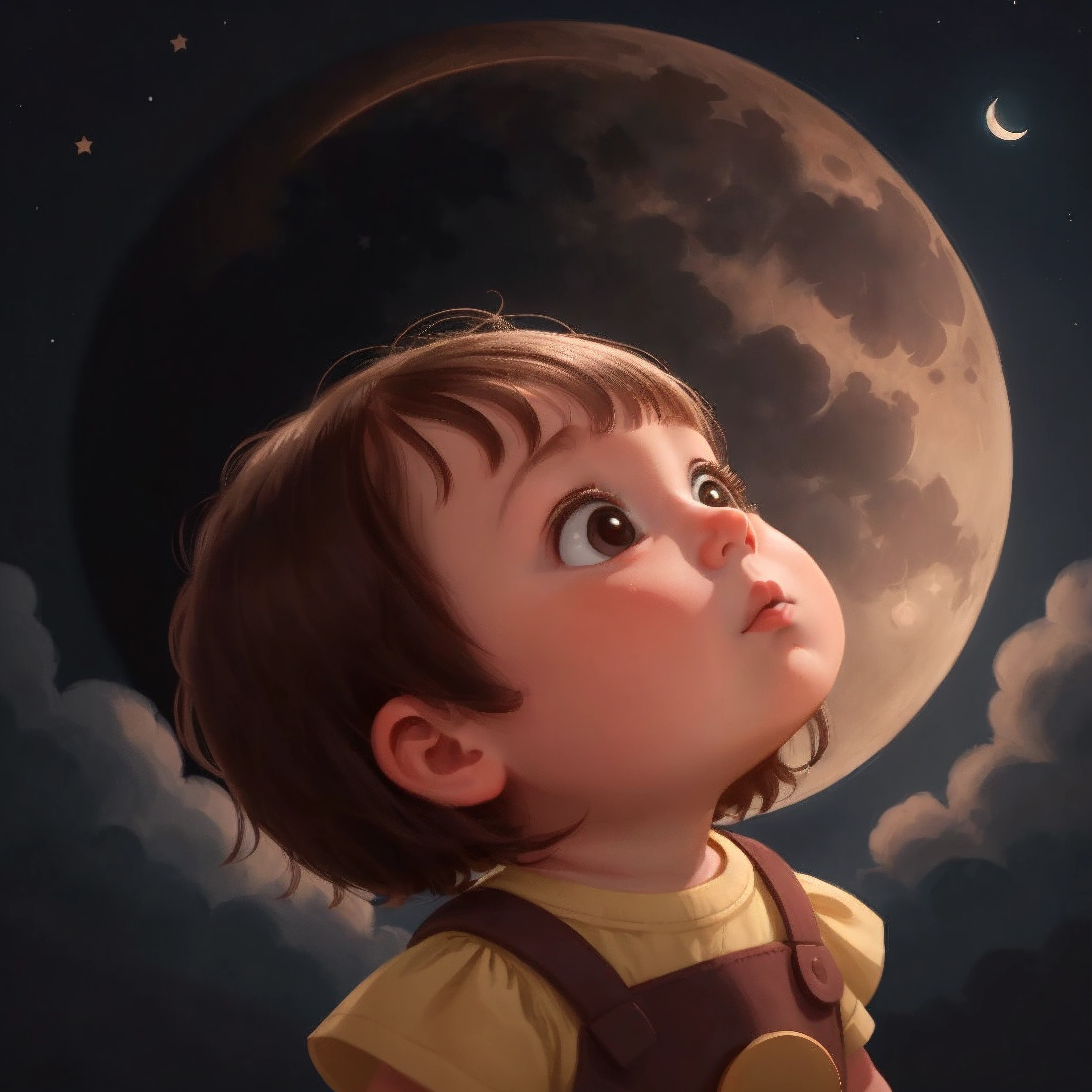 Yuna und Affe Coco auf der Suche nach dem verschwundenen Mond